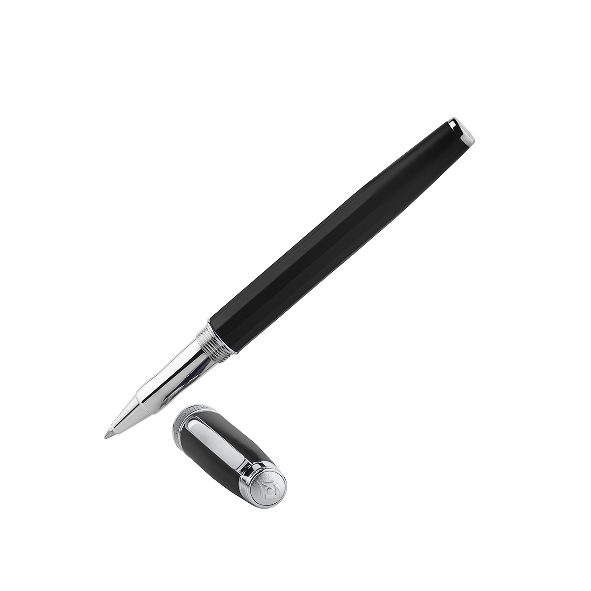 Intellio | Mystique | Black | Chrome | Roller Ball Pen
