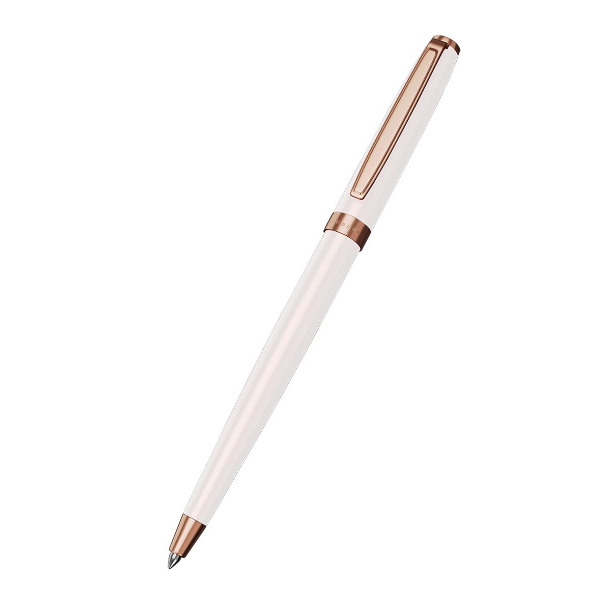 Intellio | Insignia | White | Rose Gold | Ball Pen