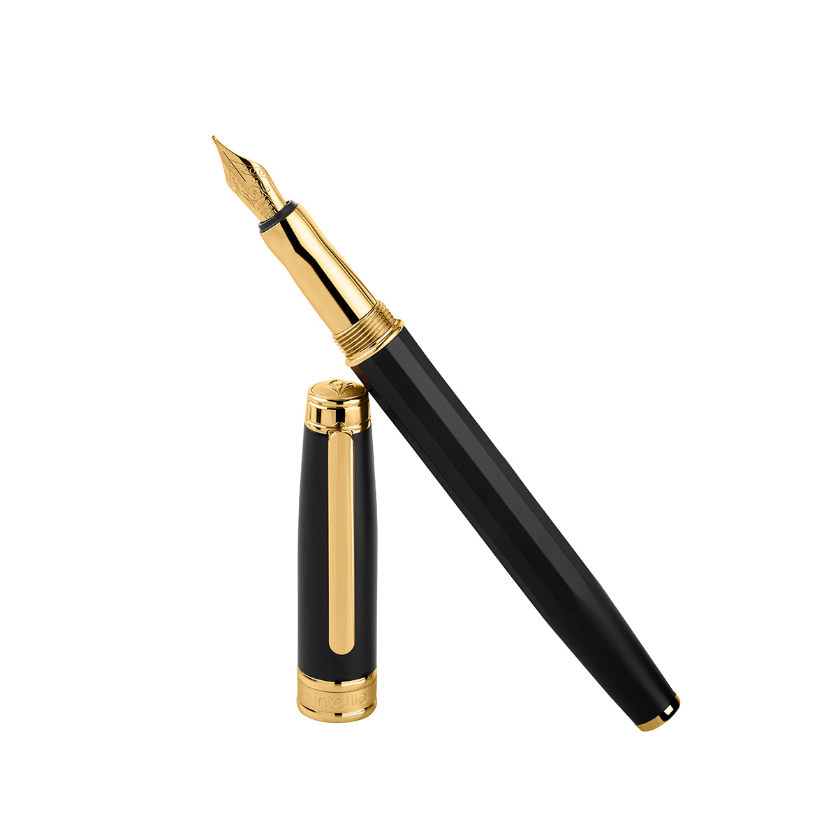 Intellio | Mystique | Black | Gold | Fountain Pen