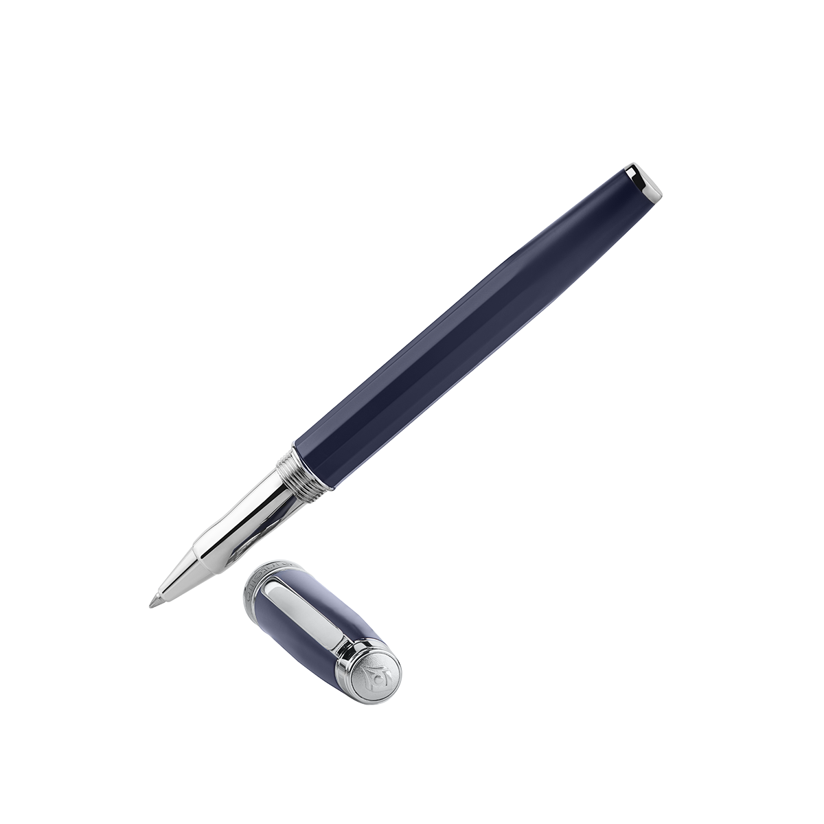 Intellio | Mystique | Blue | Chrome | Roller Ball Pen
