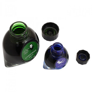 Colorverse | Multiverse Series | Season 3 | Fountain Pen Ink | Schrodinger | Green | 65ml and 15ml | 2 Bottle Set - penpencilink