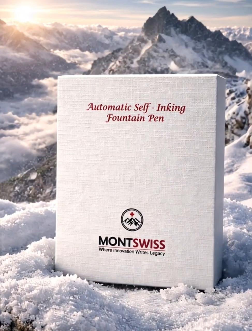 MontSwiss |Automatic |Self- Inking |Fountain Pen with Ink Bottle