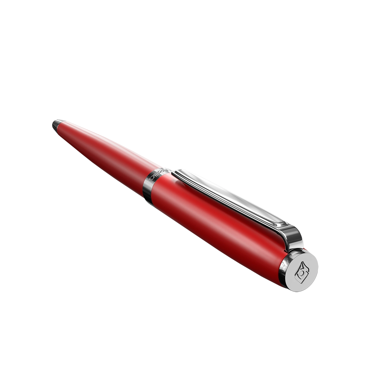 Intellio | Insignia | Red | Chrome | Ball Pen