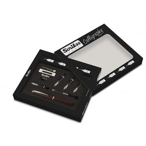 Scrikss | Calligraphy | Pen Set | Burgundy | Medium, 1.1mm, 1.5mm, 2.3mm Nib - penpencilink