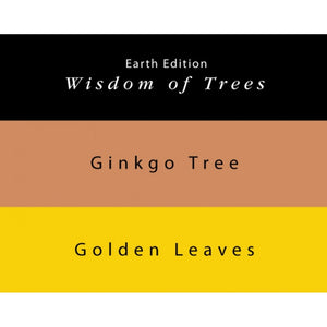 Colorverse | Earth Edition | Ginkgo Tree Light Brown | Golden Leaves Yellow | Fountain Pen Ink | 65ml and 15ml | 2 Bottle Set - penpencilink