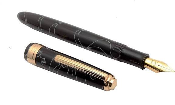 Click | Falcon Premium Acrylic | Fountain Pen | - Black
