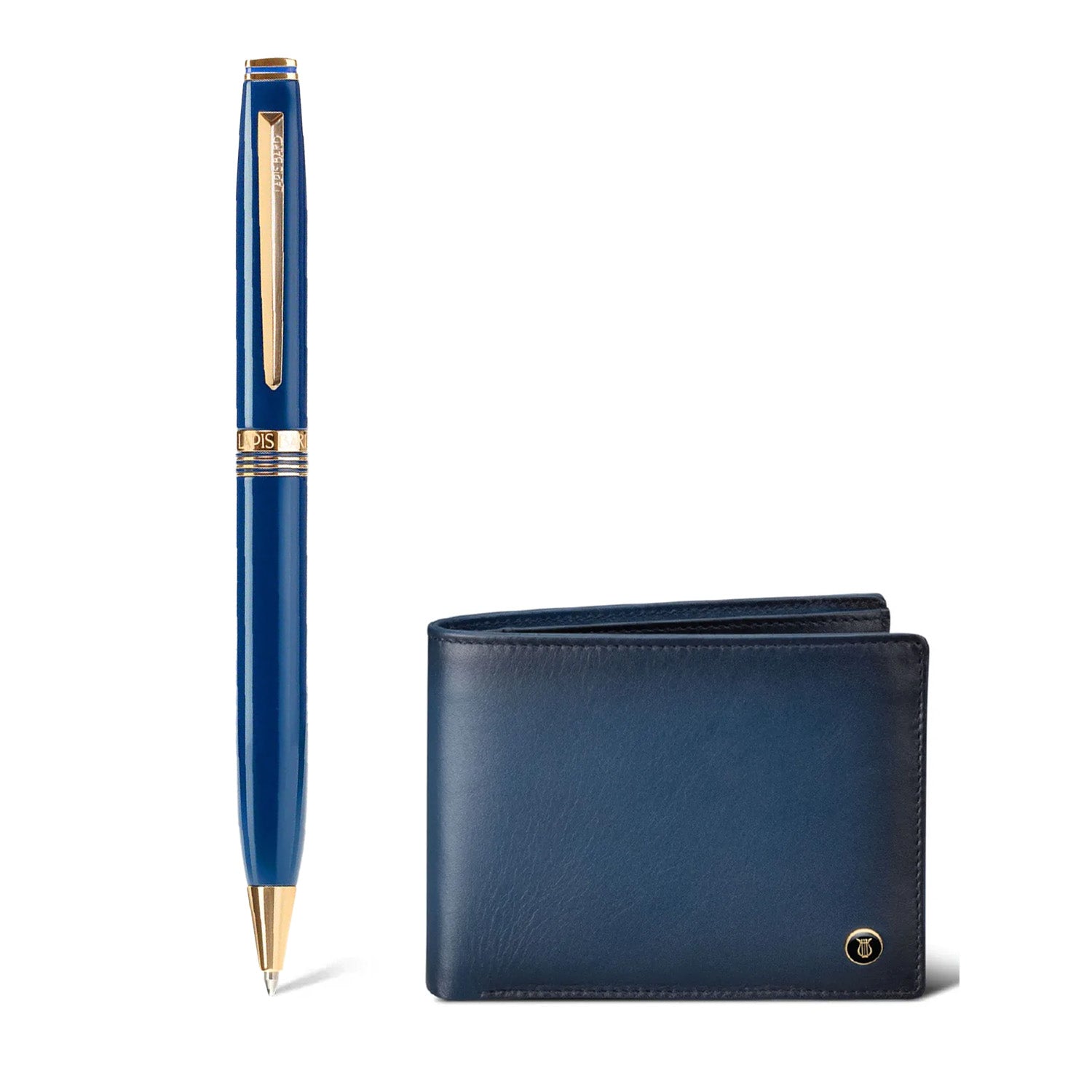 Lapis Bard | Contemporary | Gift Set | Blue Ball Pen | & | Wallet