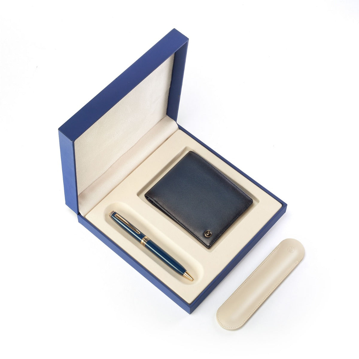 Lapis Bard | Contemporary | Gift Set | Blue Ball Pen | & | Wallet