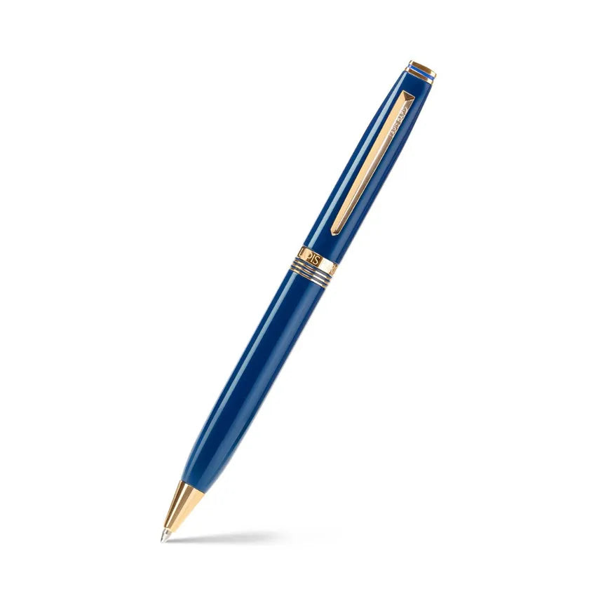 Lapis Bard | Contemporary | Ball Pen | Torque Blue | Gold Trim