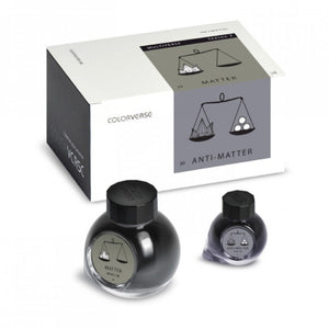 Colorverse | Multiverse Series | Season 3 | Matter | Anti-Matter | Fountain Pen Ink | Grey | 65ml and 15ml | 2 Bottle Set - penpencilink