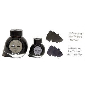 Colorverse | Multiverse Series | Season 3 | Matter | Anti-Matter | Fountain Pen Ink | Grey | 65ml and 15ml | 2 Bottle Set - penpencilink