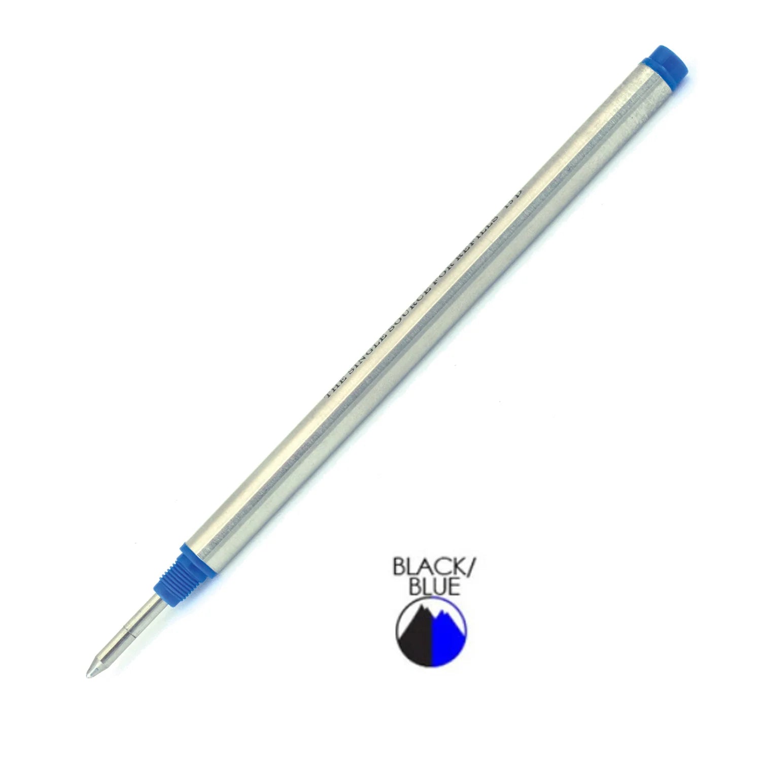 Monteverde | Roller Ball Pen Refill | For Mont Blanc | - Blue/Black (Medium) (Pack Of 2)