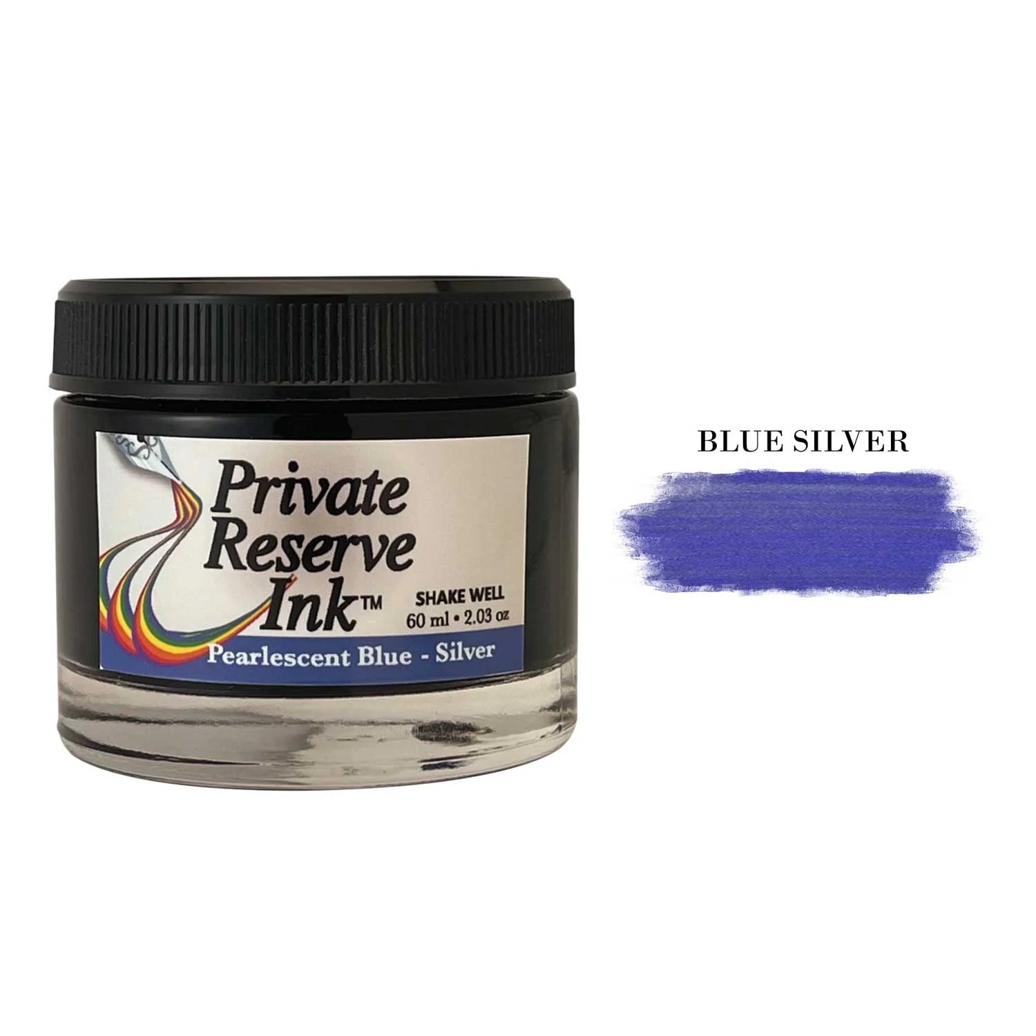 Private Reserve | Ink Bottle | - Pearlscent Blue Silver (60ml)