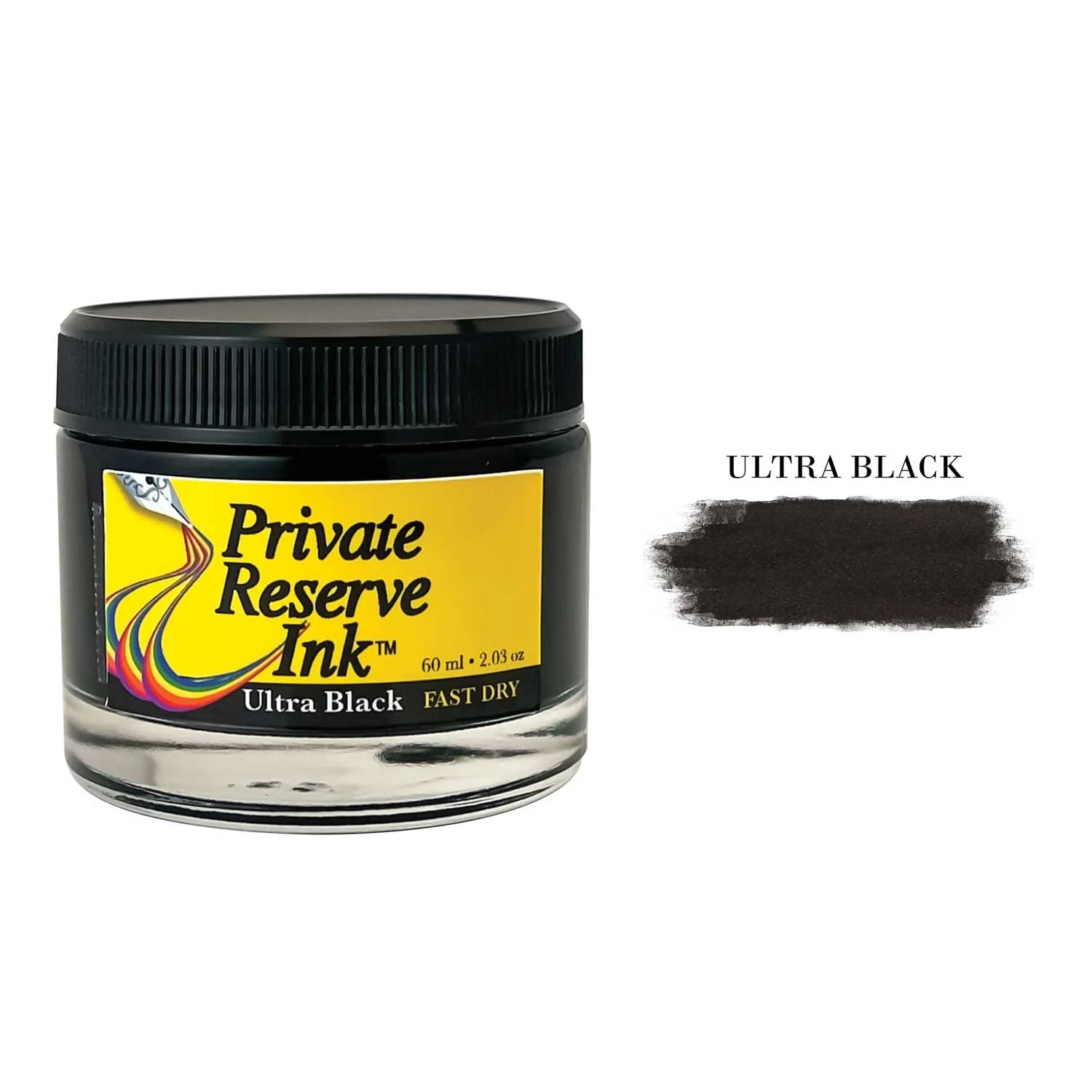 Private Reserve | Ink Bottle | - Ultra Black Fast Dry (60ml)