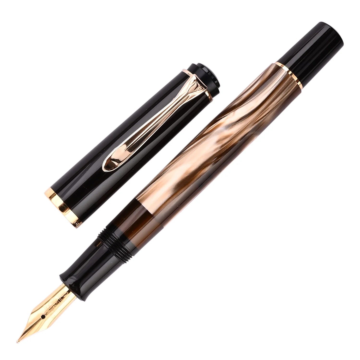 Pelikan | Classic M200 | Fountain Pen | - Brown Marbled