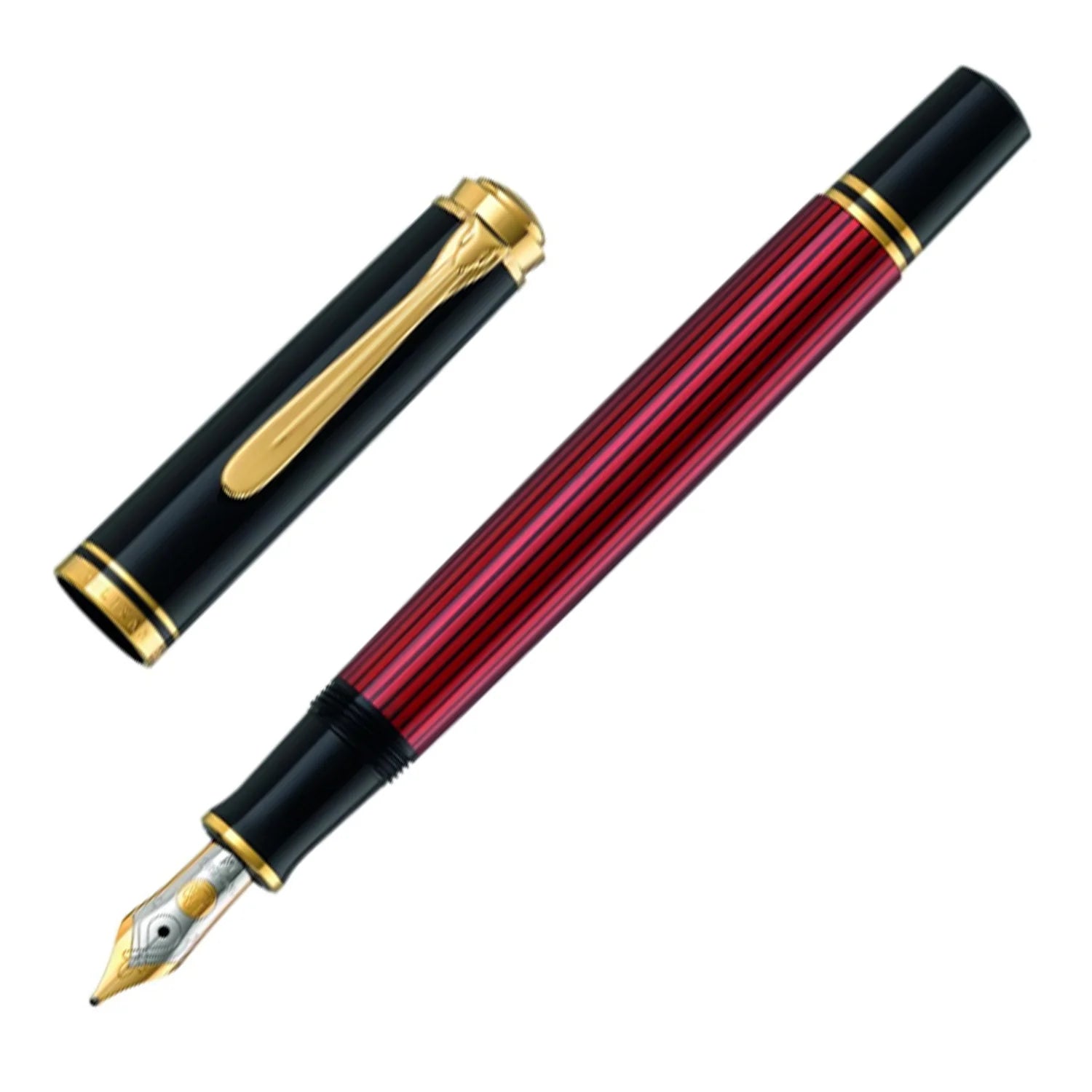 Pelikan | Souverän M400 | Fountain Pen | - Black/Red