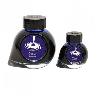 Colorverse | Astrophysics Series | Season 2 | Fountain Pen Ink | Quasar | Dark Blue | 65ml and 15ml | 2 Bottle Set - penpencilink