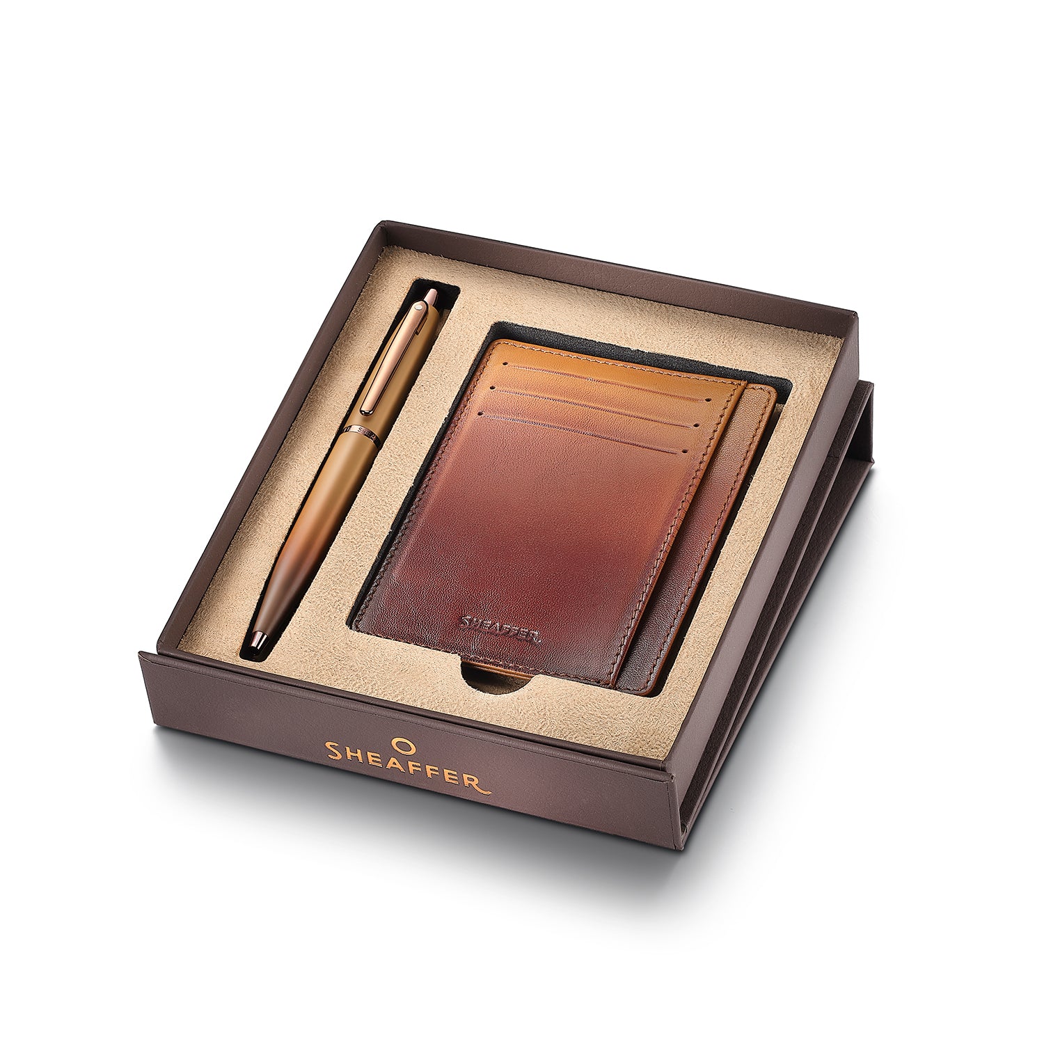 Sheaffer | VFM | Gift Set | Coffee Edition | Ball Pen & Card Holder