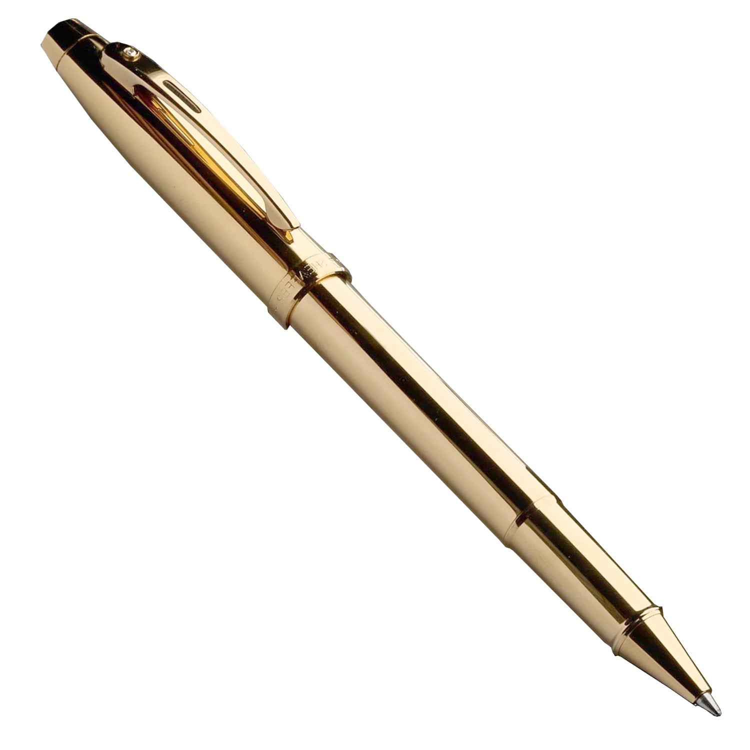 Sheaffer | 100 | PVD Gold (Diamond Embellishment) | Roller Ball Pen