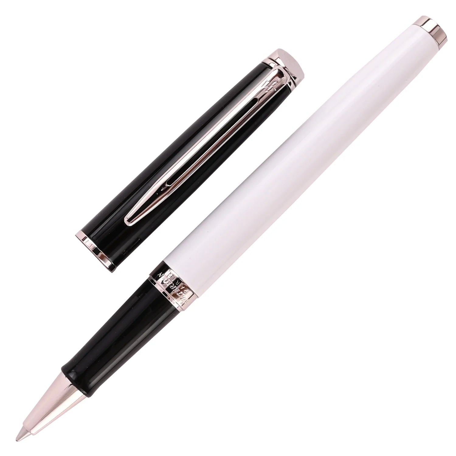 Waterman | Hemisphere | Colour Blocking | Roller Ball Pen | - Black & White CT