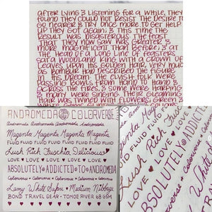 Colorverse | Astrophysics Series | Season 2 | Fountain Pen Ink | Andromeda | Purple | 65ml and 15ml | 2 Bottle Set - penpencilink