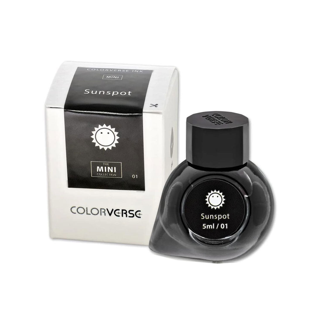 Colorverse Mini | Black | Fountain Pen Bottled Ink | 5ml | Sunspot