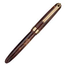 Click | Falcon Premium Acrylic | Fountain Pen | - Brown