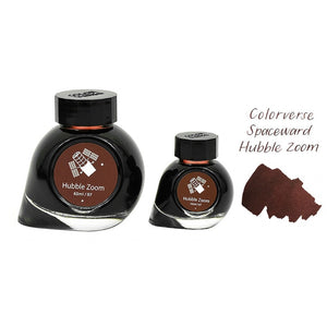 Colorverse | Spaceward Series | Season 1 | Fountain Pen Ink | Hubble Zoom | Brown | 65ml and 15ml | 2 Bottle Set - penpencilink