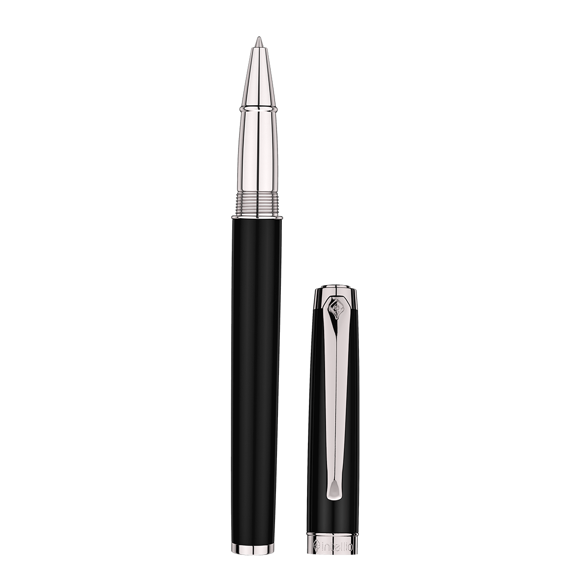 Intellio | Renaissance | Black | Chrome | Roller Ball Pen