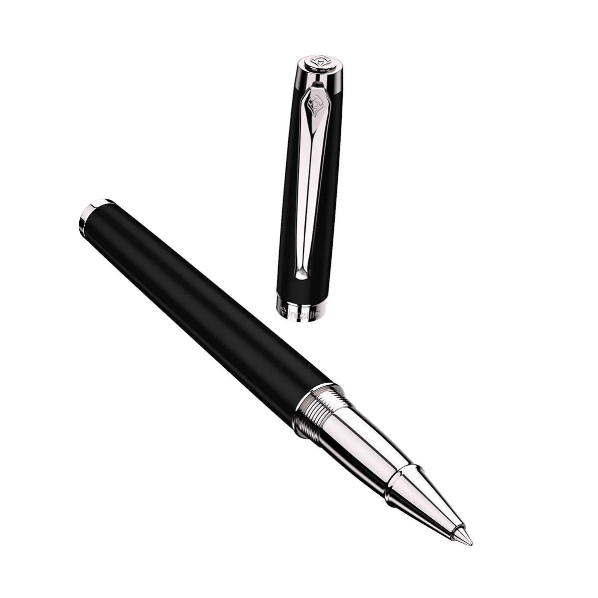 Intellio | Renaissance | Black | Chrome | Roller Ball Pen