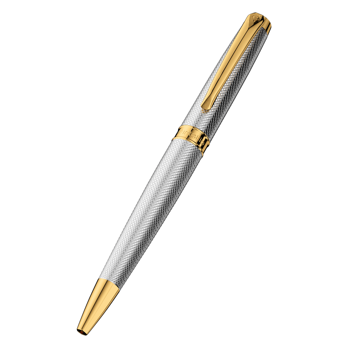 Intellio | Renaissance | Chrome | Gold Guilloche | Ball Pen