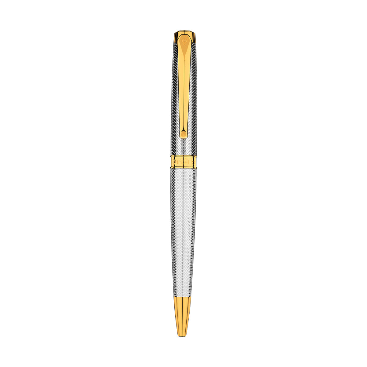 Intellio | Renaissance | Chrome | Gold Guilloche | Ball Pen