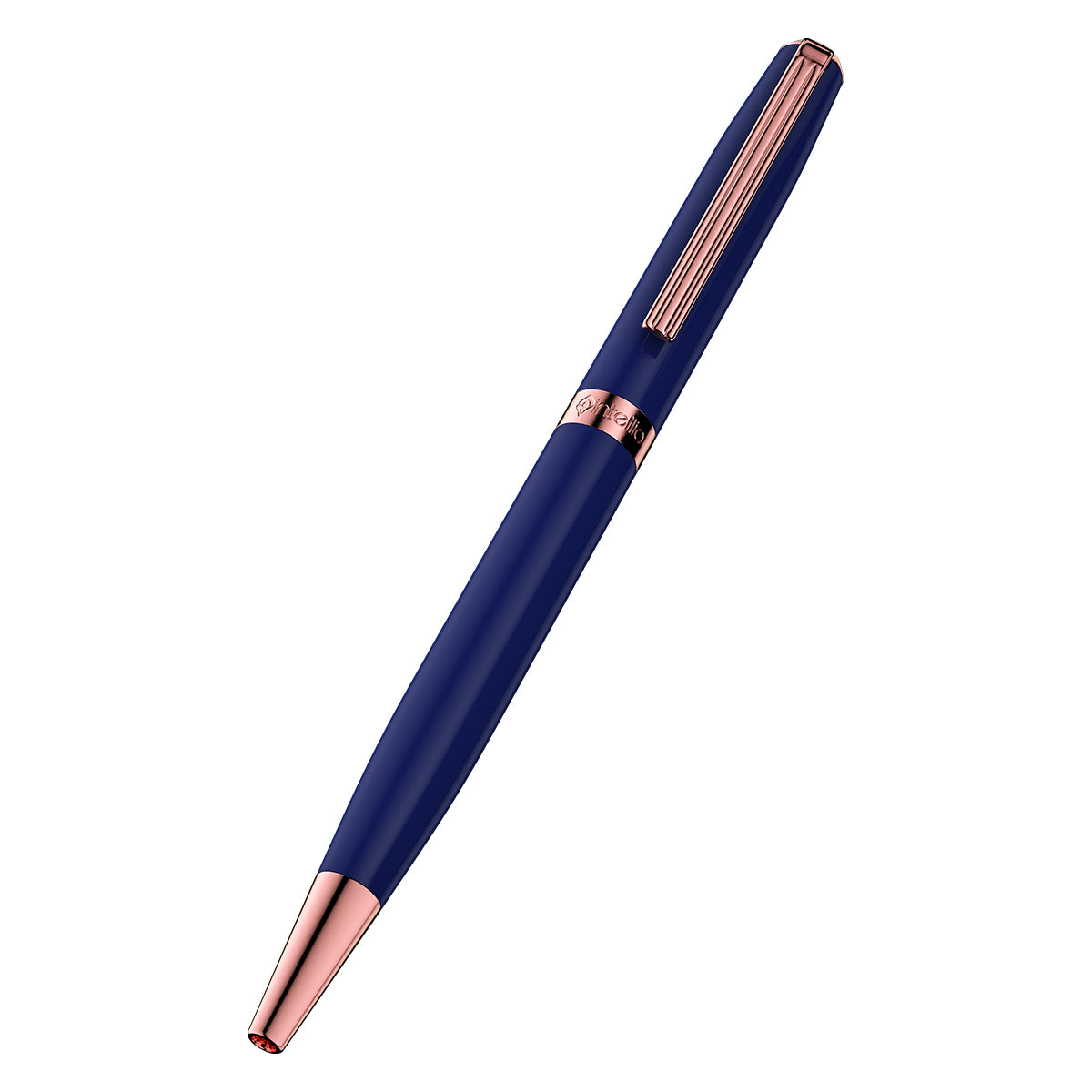 Intellio | Rhein | Matte Blue | Rose Gold | Ball Pen