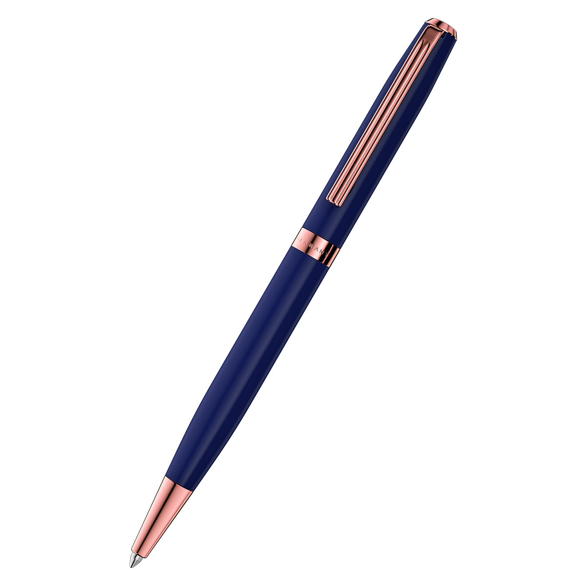 Intellio | Rhein | Matte Blue | Rose Gold | Ball Pen