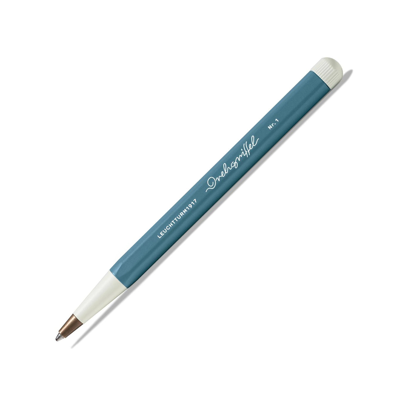LEUCHTTURM1917 Ball Point Pen with Royal Blue Ink | Drehgriffel No. 1 | Stone Blue | Twist Mechanism