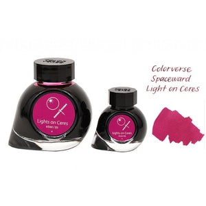 Colorverse | Spaceward Series | Season 1 | Fountain Pen Ink | Light Of Ceres | Purple | 65ml and 15ml | 2 Bottle Set - penpencilink