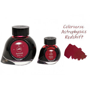 Colorverse | Astrophysics Series | Season 2 | Fountain Pen Ink | Redshift | Red | 65ml and 15ml | 2 Bottle Set - penpencilink