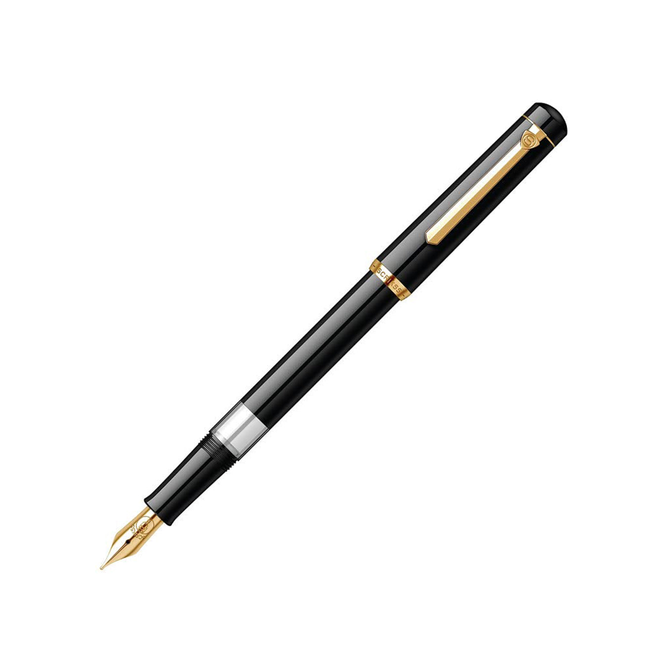 Scrikss 419 Medium Nib Fountain Pen - Black GT