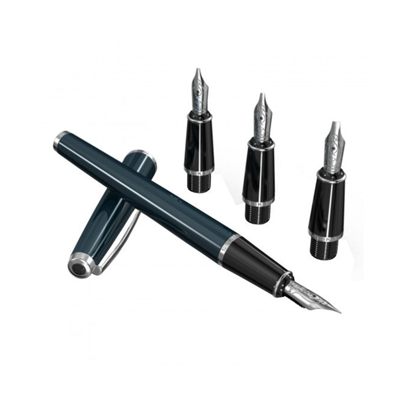 Scrikss Calligraphy Pen Set ( medium, 1.1mm, 1.5mm, 2.3mm ) | Blue