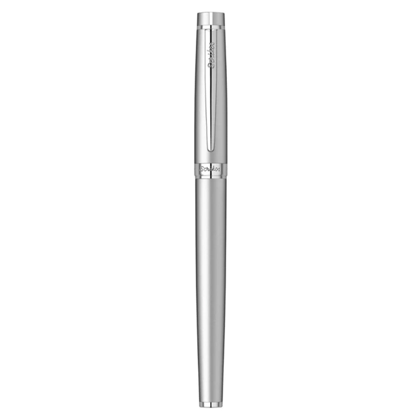 Scrikss Honour 38 Medium nib Fountain Pen - Matt Chrome