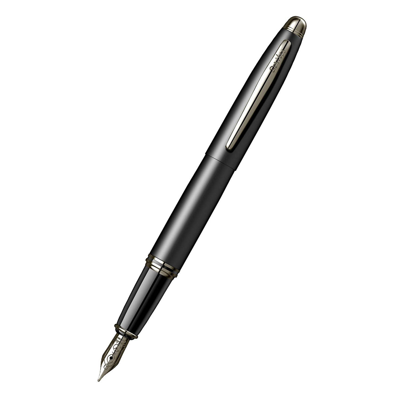 Scrikss Knight 88 Medium Nib Fountain Pen - Matte Black