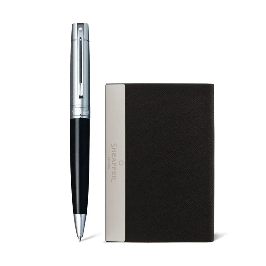 Sheaffer | Gift Set | 300 | 9314 | Black Chrome Cap CT (Ball Pen & Card Holder)