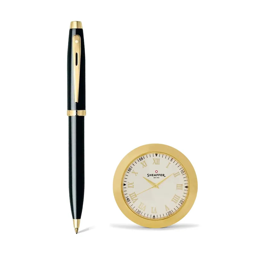 Sheaffer | Gift Set | 100 9322 | Black | Gold Trim | Ball Pen | & | Watch