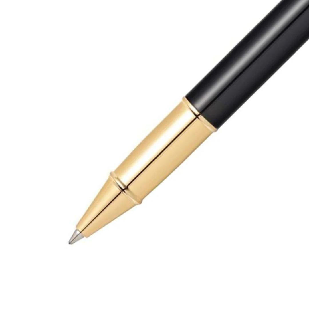 Sheaffer | 100 | 9322 | Glossy Black | Gold Trim | Roller Ball Pen