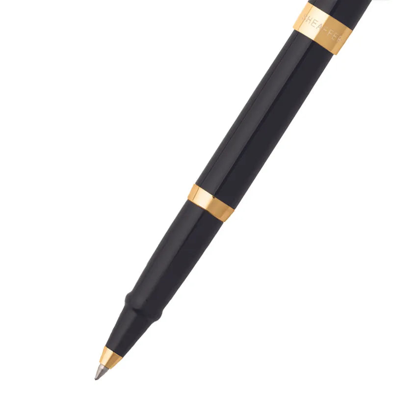 Sheaffer | Sagaris | 9471 | Black | Gold Trim | Roller Ball Pen