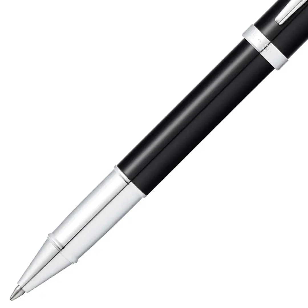 Sheaffer | 100 | 9338 | Glossy Black | Chrome Trim | Roller Ball Pen