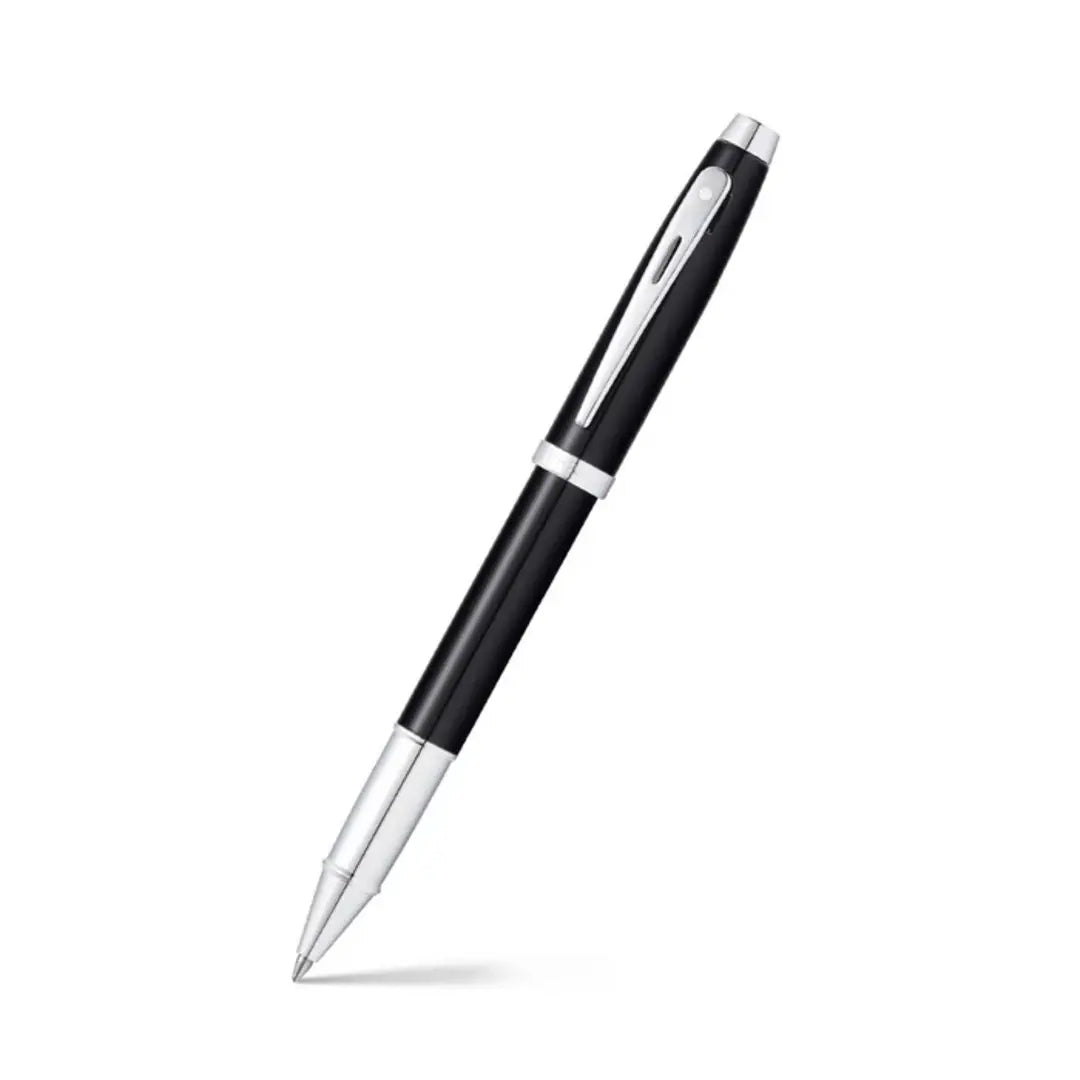 Sheaffer | 100 | 9338 | Glossy Black | Chrome Trim | Roller Ball Pen