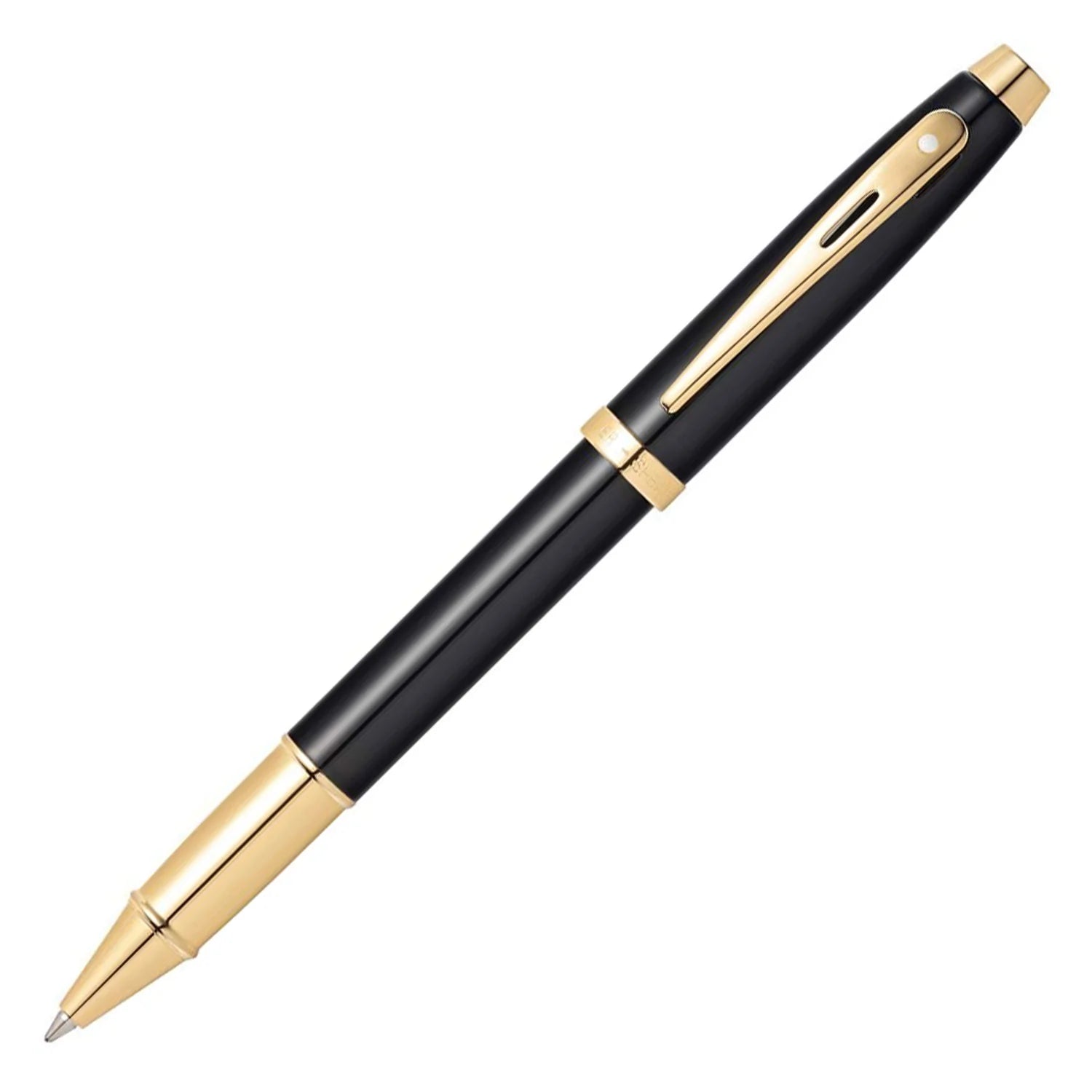 Sheaffer | 100 | 9322 | Glossy Black | Gold Trim | Roller Ball Pen