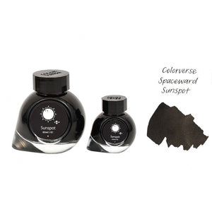 Colorverse Ink | Spaceward Series | Sunspot | Black | 65ml & 15ml | 2 Bottle Set - penpencilink