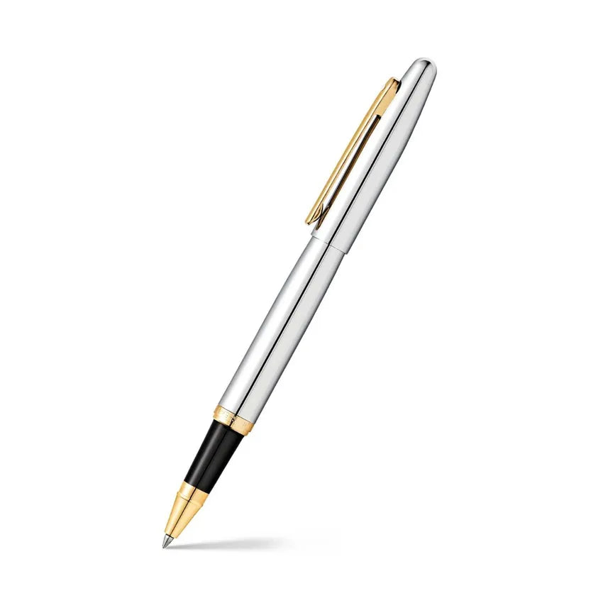 Sheaffer | VFM | 9422 | Silver Metal | Gold Trim | Roller Ball Pen